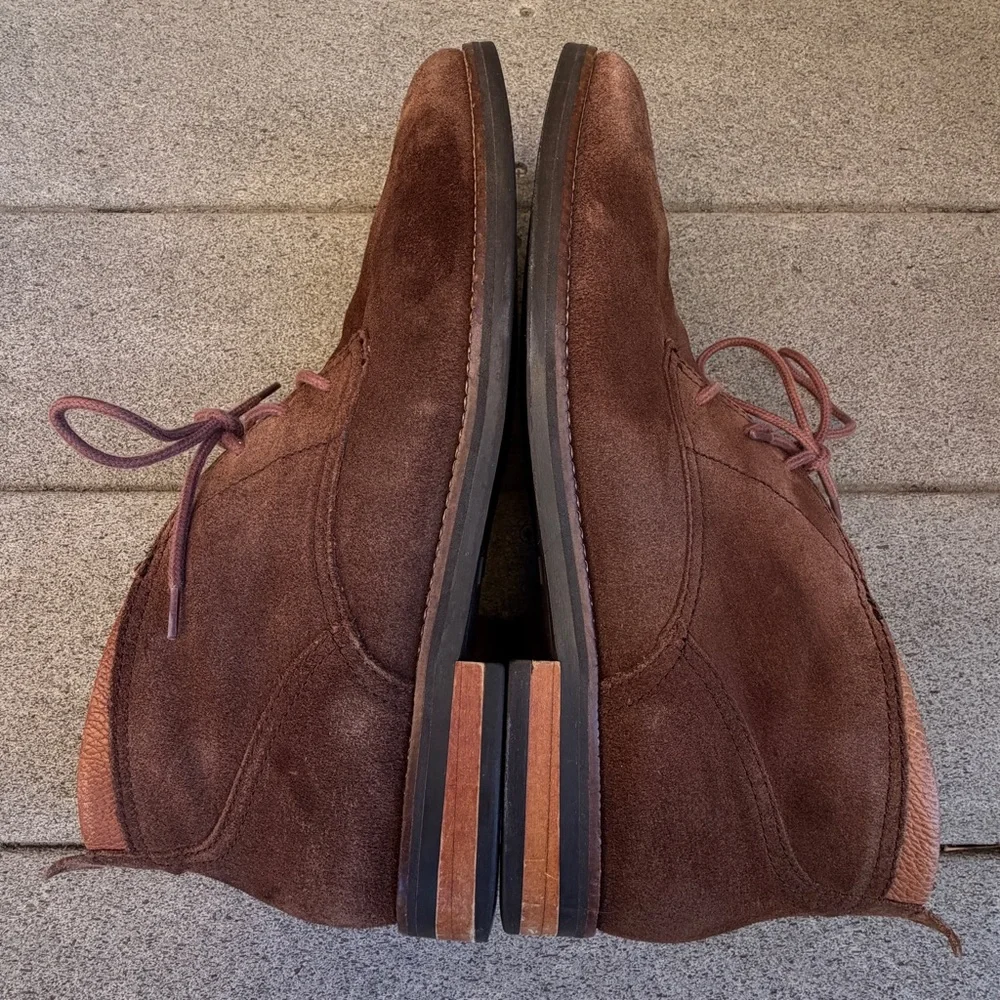 Cole Haan Ogden Stitch Chukka II Boots Muir Suede Men USA 11M Brown Style C26393